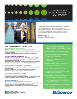 2012 Sustainability Summary pdf 301 KB