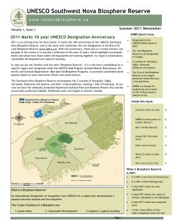 UNESCO Southwest Nova Biosphere Reserve