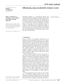 MIR phasing using merohedrally twinned crystals