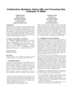 Collaborative Modeling - PADI : Principled Assessment Designs for