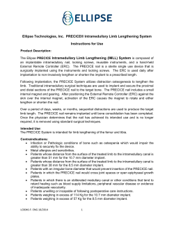 Ellipse Technologies, Inc. PRECICE&reg; Intramedullary Limb