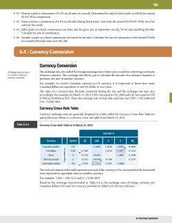6.4 Currency Conversion