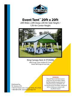 Event Tent&trade; 20ft x 20ft