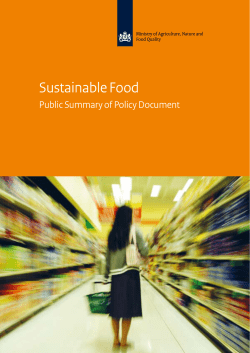 Public Summary of Policy Document on