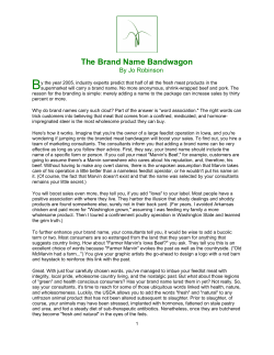 The Brand Name Bandwagon