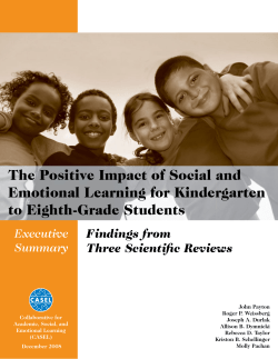 The Positive Impact of Social and Emotional Learning for