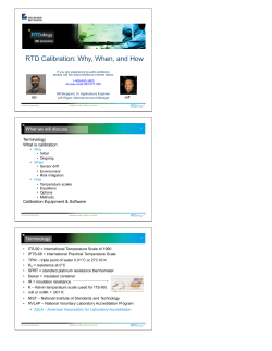 RTD Calibration - Burns Engineering