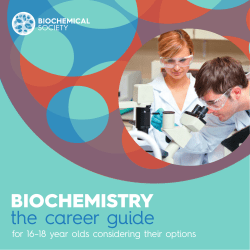 BIOCHEMISTRY the career guide