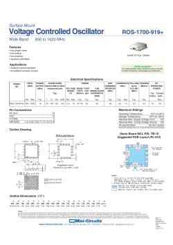 datasheet - Mini Circuits