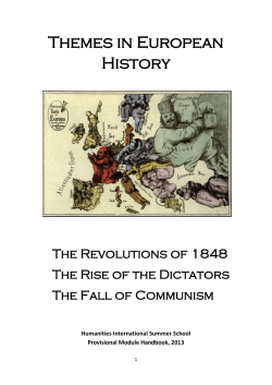 Themes in European History