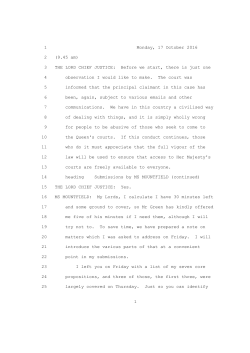 Morning transcript for 17 October 2016