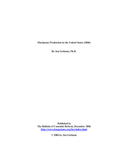 Marijuana Production in the United States (2006)