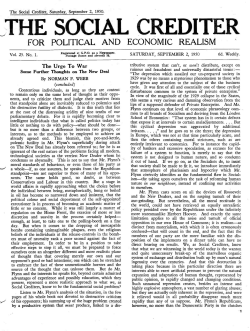 jthe social crediter - Australian League of Rights