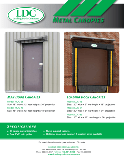 Metal Canopies - Loading Dock Company
