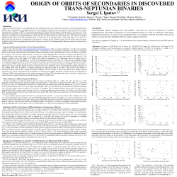 Origin of Orbits of Secondaries in Discovered Trans