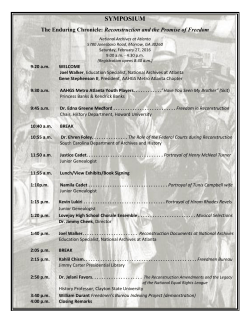 Program Agenda DRAFT - AAHGS Metro Atlanta Chapter