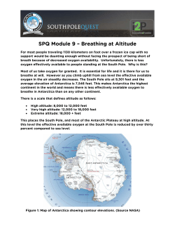 SPQ Module 9 &ndash; Breathing at Altitude