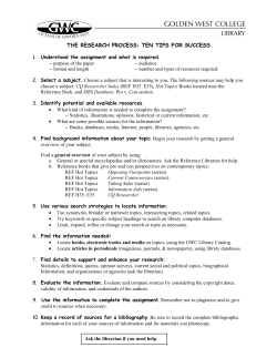 the research process: ten tips for success