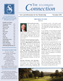 January 06 Newsletter - Silverado Country Club