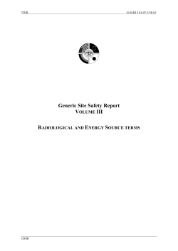 Generic Site Safety Report - General Atomics Fusion Group