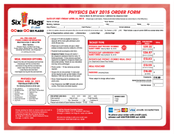 PHYSICS DAY 2015 OrDer fOrm - St. Louis Area Physics Teachers