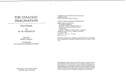 The Dialogic Imagination