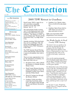 Summer 2005 TDW Newsletter