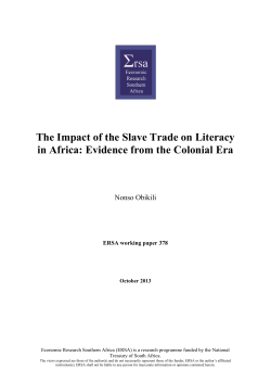 The Impact of the Slave Trade on Literacy in Africa: Evidence from