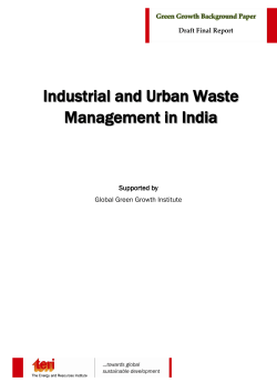 Industrial and urban waste management in India