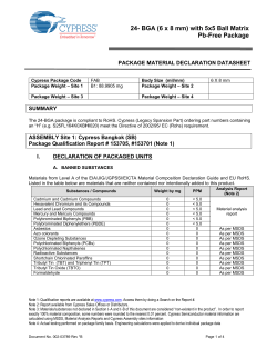 24- BGA (6 x 8 mm) with 5x5 Ball Matrix Pb-Free Package