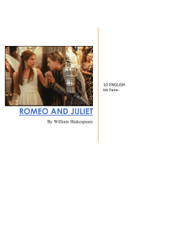 Romeo and Juliet - Ms Paine`s Classroom