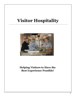 Helping Visitors Have the Best Experience Possible