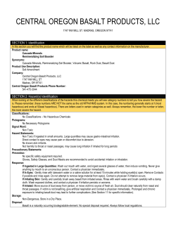 CENTRAL OREGON BASALT PRODUCTS, LLC
