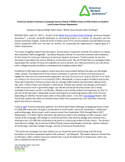 Read Press Release - American Student Assistance