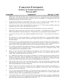 carleton university school of computer science winter 2017