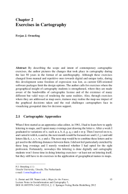 Exercises in Cartography
