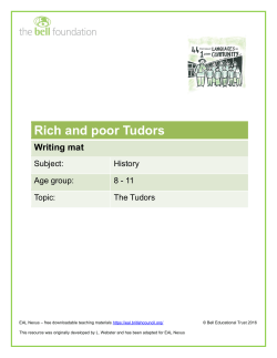 Rich and poor Tudors