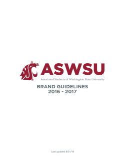 BRAND GUIDELINES 2016 - ASWSU