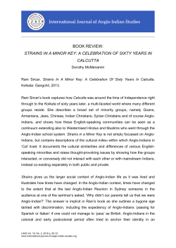 book review: strains in a minor key: a celebration of sixty years in