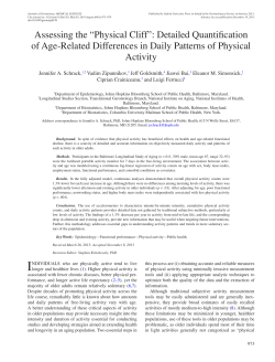 Assessing the &ldquo;Physical Cliff&rdquo;: Detailed