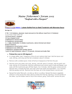 Maine Fishermen`s Forum 2005 &ldquo;Seafood with a Passport&rdquo;