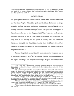 Later Sir Gawain Paper - Dallas Baptist University