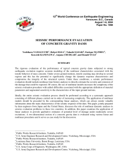 Seismic Performance Evaluation of Concrete Gravity Dams