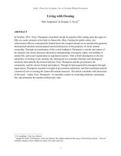 Living with Owning - University at Buffalo