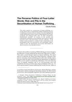 The Perverse Politics of Four-Letter Words: Risk and Pity in the