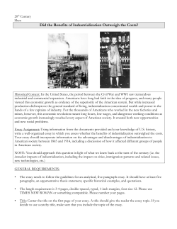 Did the Benefits of Industrialization Outweigh the Costs?