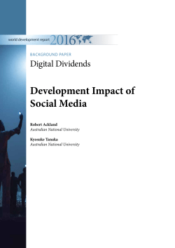 Development Impact of Social Media