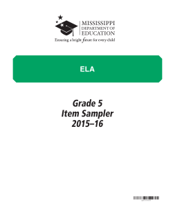 ELA practice test - Madison County Schools