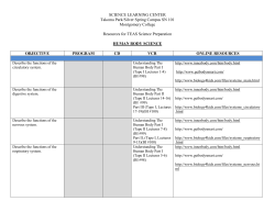 SCIENCE LEARNING CENTER Takoma Park/Silver Spring Campus