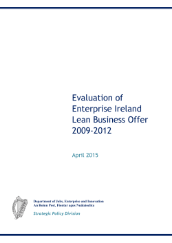 4.1 PLM LEAN Business Offers - Department of Jobs, Enterprise and
